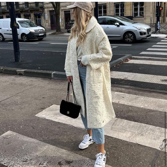 ZARA Structured Wool Blend Coat - Picture 11 of 16